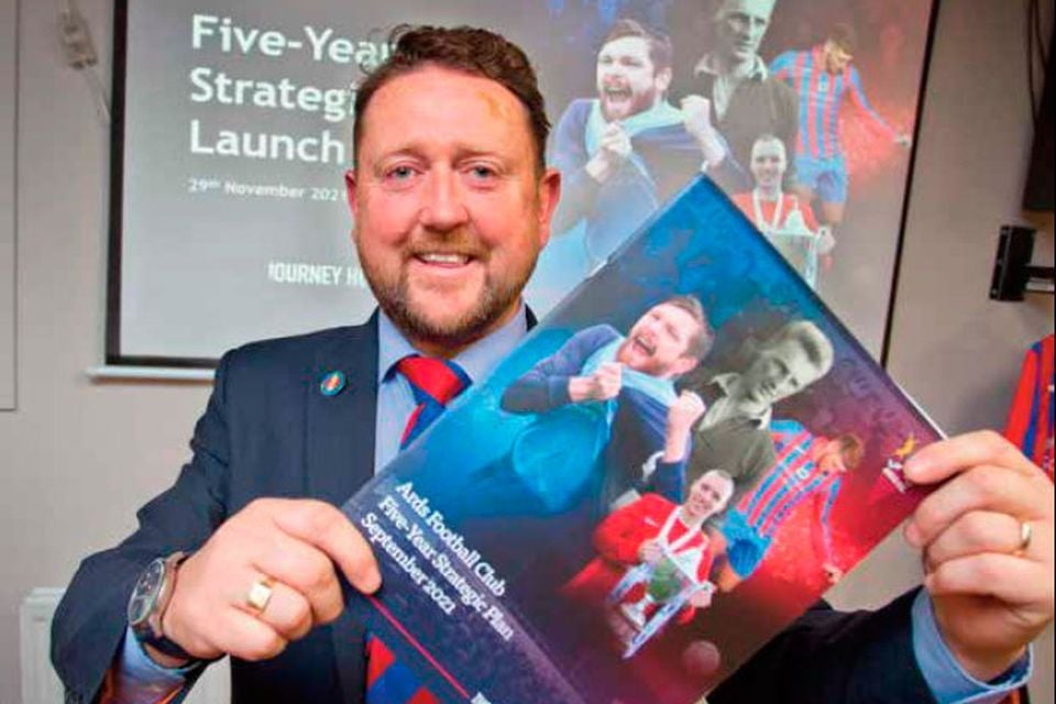 Ards Chairman Warren Patton says he will not stop fighting to secure funding to bring the club back home